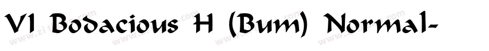 VI Bodacious H (Bum) Normal字体转换